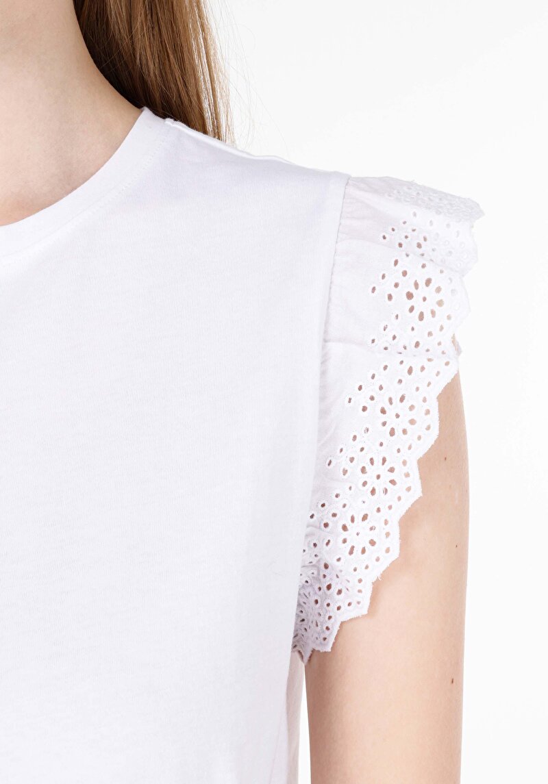 Показати інформацію про Футболка З Коротким Рукавом Жіноча Біла  Cl1069166