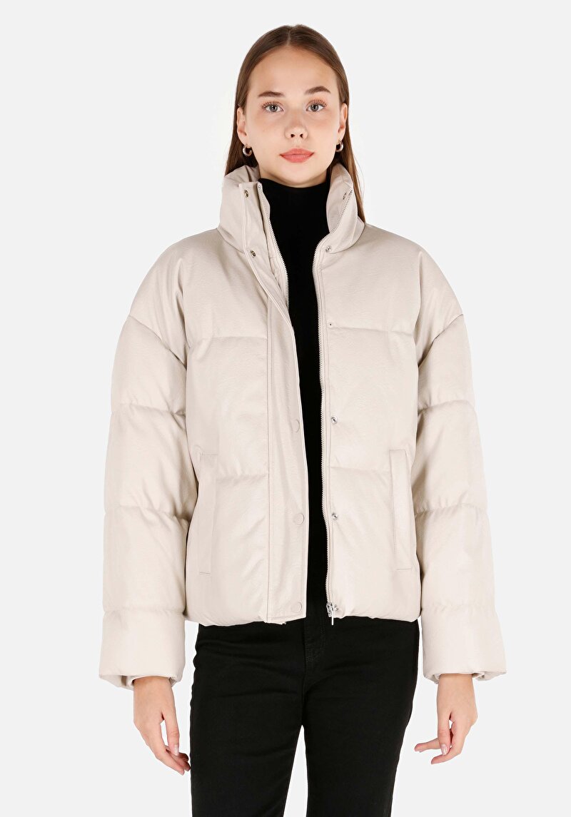 Зображення Куртка З Еко-шкіри Жіноча Сіра  Cl1070960