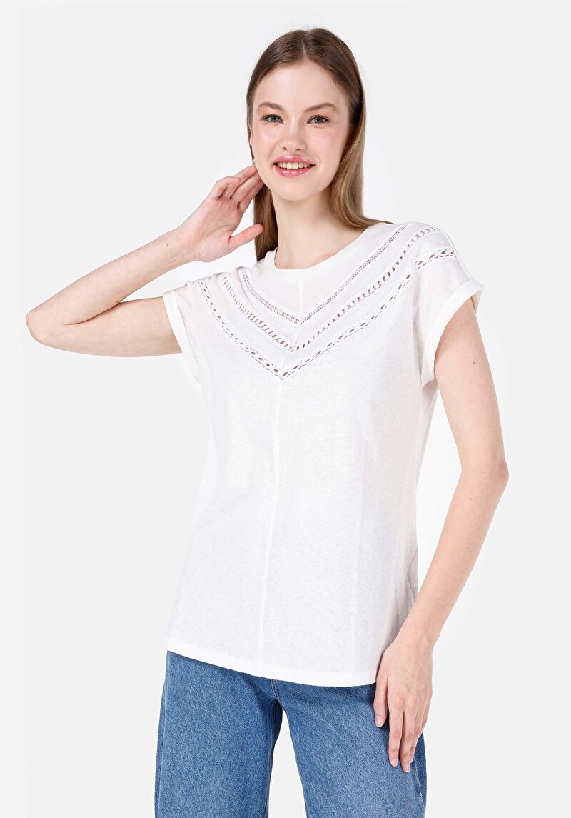 Зображення Футболка З Коротким Рукавом Жіноча Біла  Cl1067952