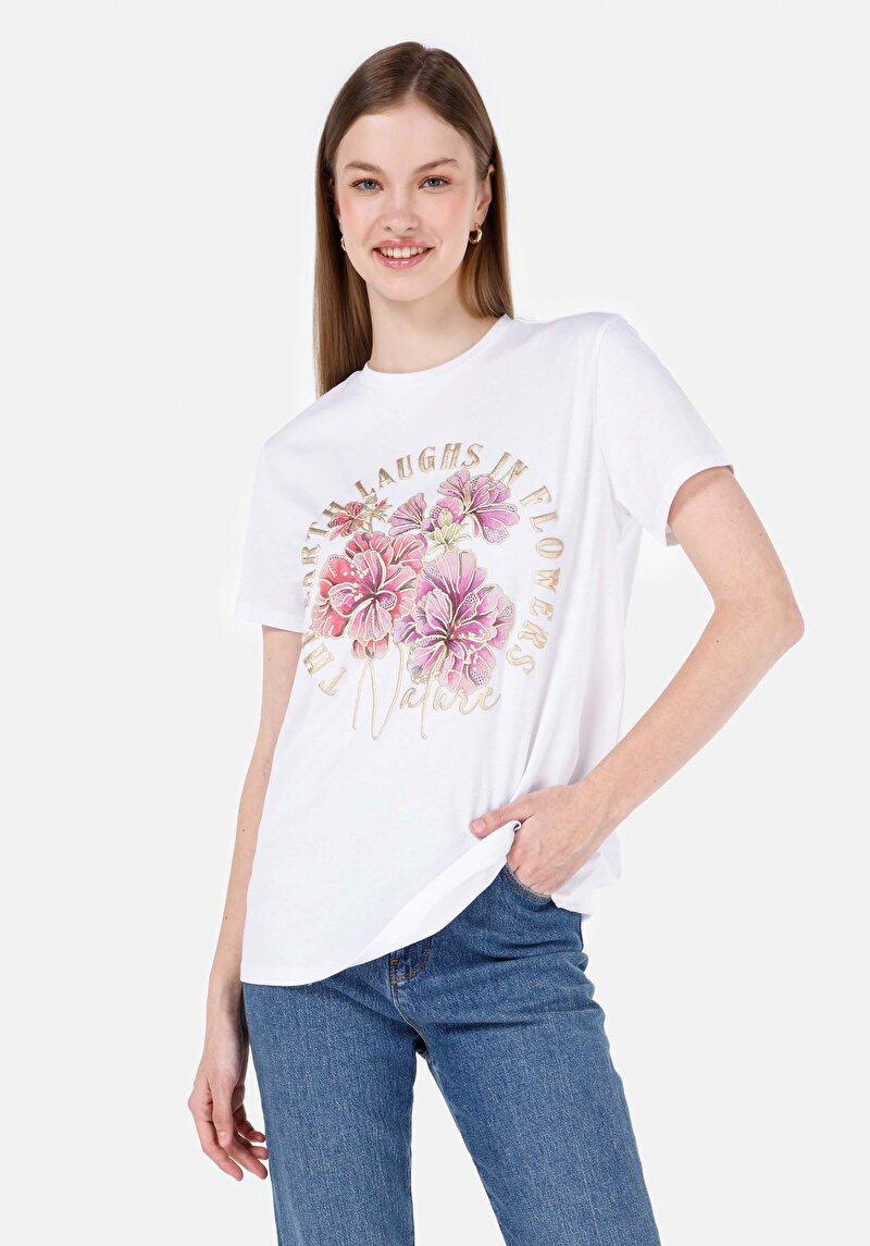 Зображення Футболка З Коротким Рукавом Жіноча Біла  Cl1067979