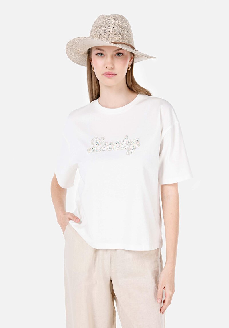 Зображення Футболка З Коротким Рукавом Жіноча Біла  Cl1067985