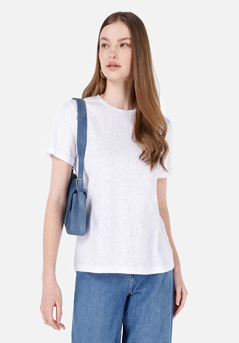 Зображення Футболка З Коротким Рукавом Жіноча Біла  Cl1068563