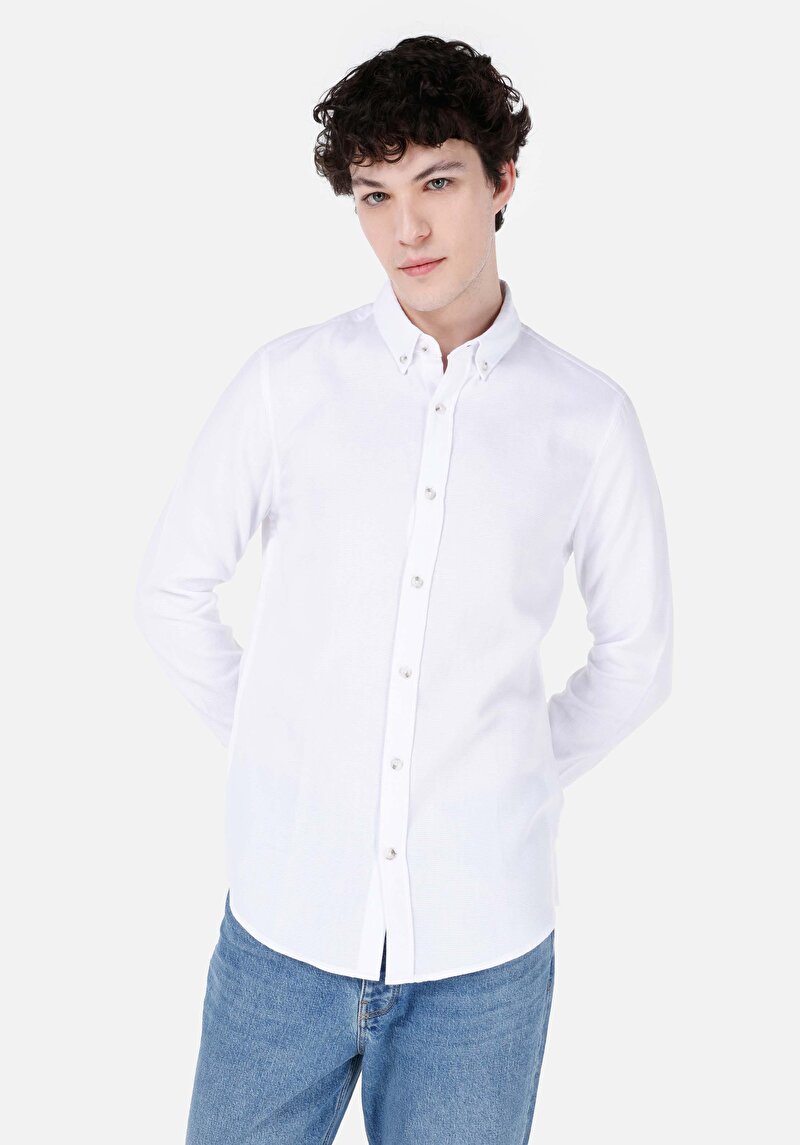 Зображення Сорочка З Довгим Рукавом Чоловіча Біла Cl1069259
