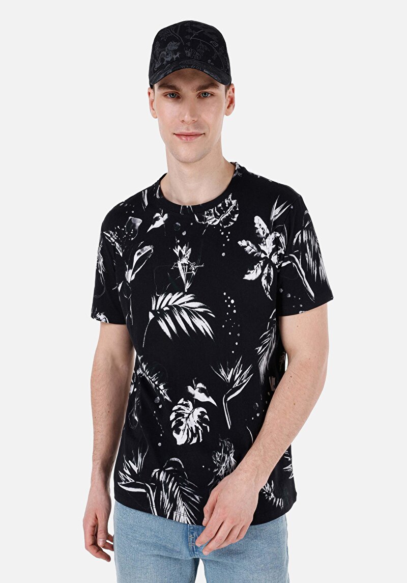 Показати інформацію про Футболка З Коротким Рукавом Чоловіча Чорна  Cl1069390