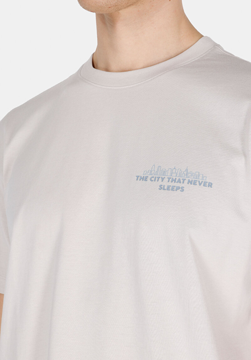 Показати інформацію про Футболка З Коротким Рукавом Чоловіча Сіра  Cl1074122