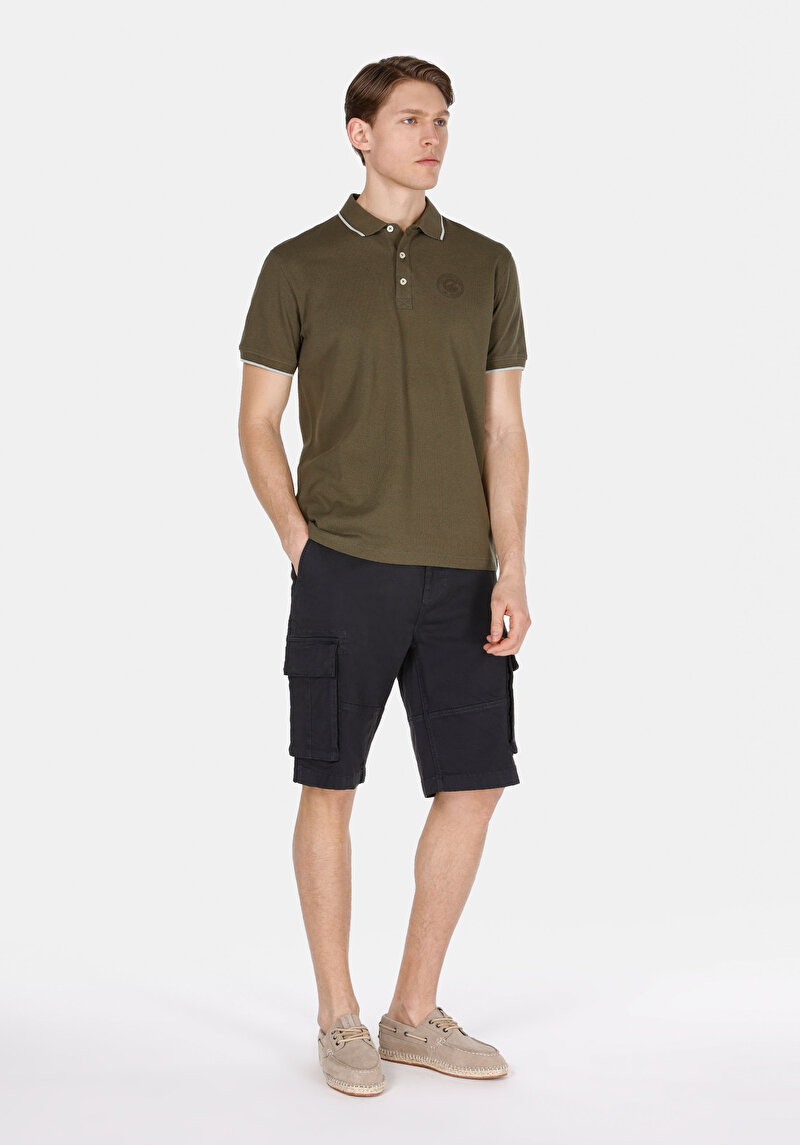 Показати інформацію про Поло З Коротким Рукавом Чоловіче Зелене  Cl1074146