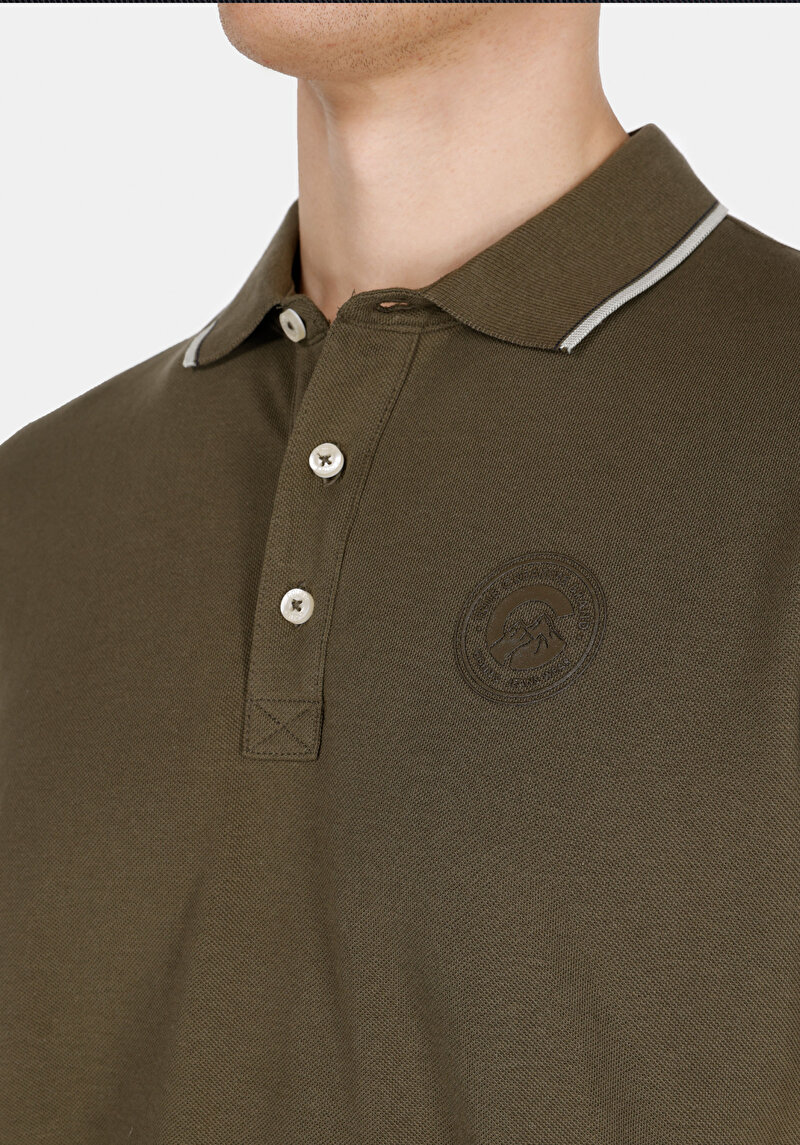 Показати інформацію про Поло З Коротким Рукавом Чоловіче Зелене  Cl1074146