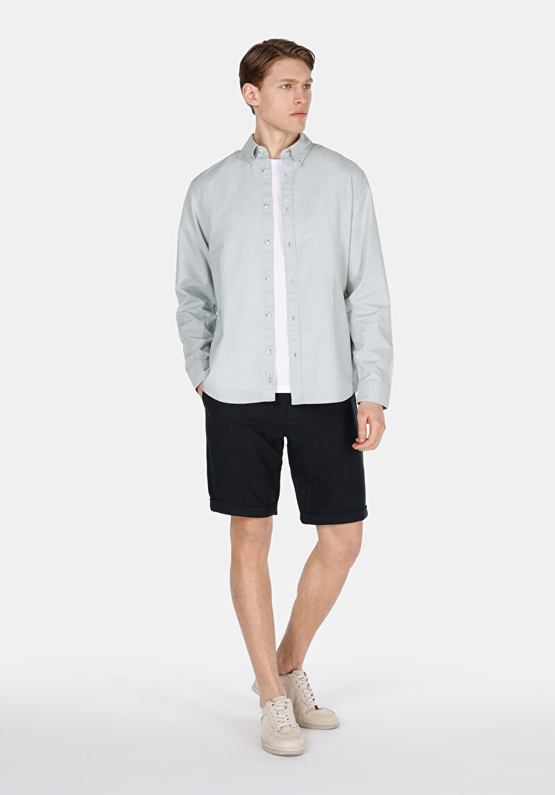 Зображення Сорочка З Довгим Рукавом Чоловіча Зелена Cl1074489