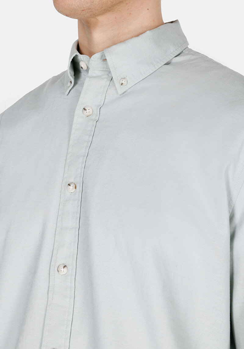 Зображення Сорочка З Довгим Рукавом Чоловіча Зелена Cl1074489