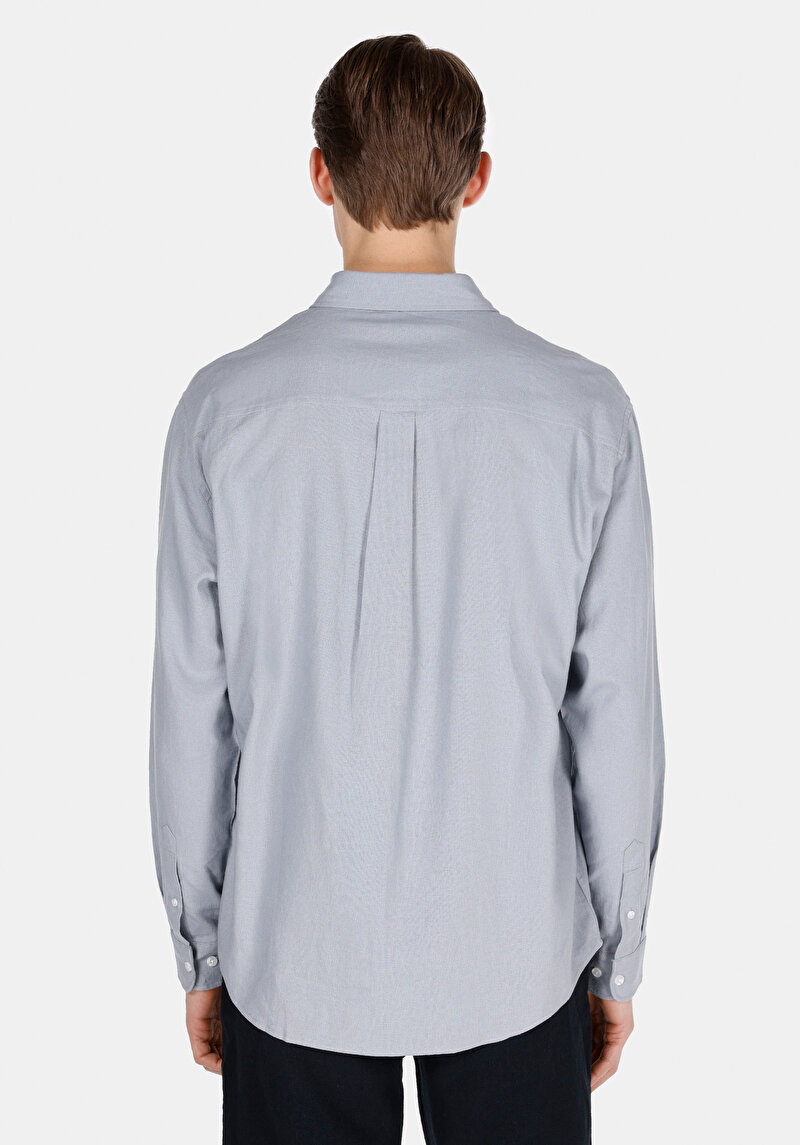 Показати інформацію про Сорочка З Довгим Рукавом Чоловіча Сіра  Cl1074490