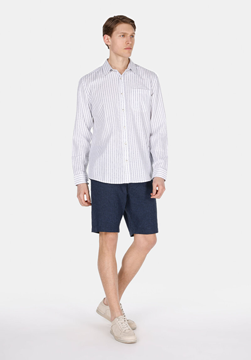 Зображення Сорочка З Довгим Рукавом Чоловіча Синя Cl1074495