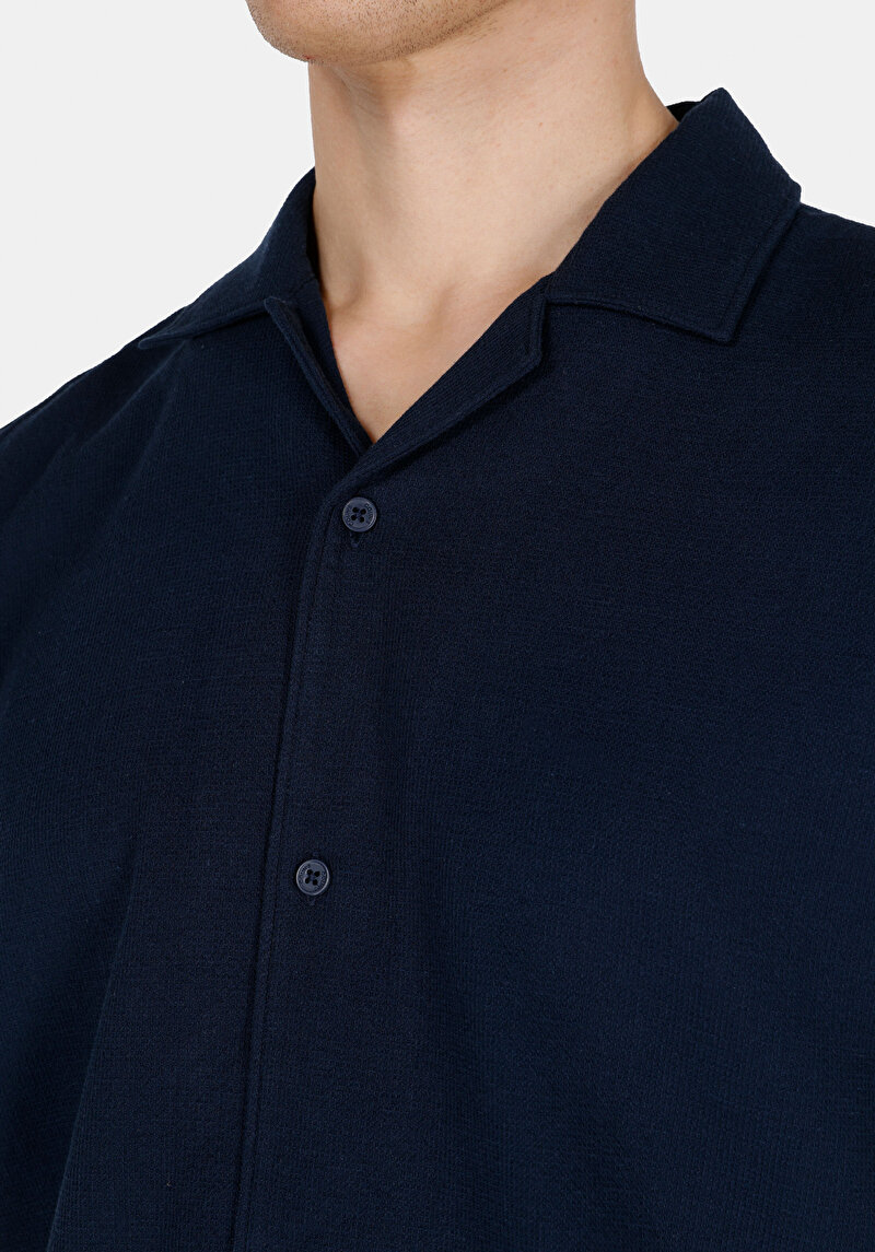 Показати інформацію про Сорочка З Коротким Рукавом Чоловіча Синя  Cl1074511