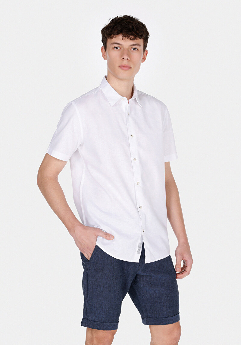 Зображення Сорочка З Коротким Рукавом Чоловіча Біла  Cl1074069