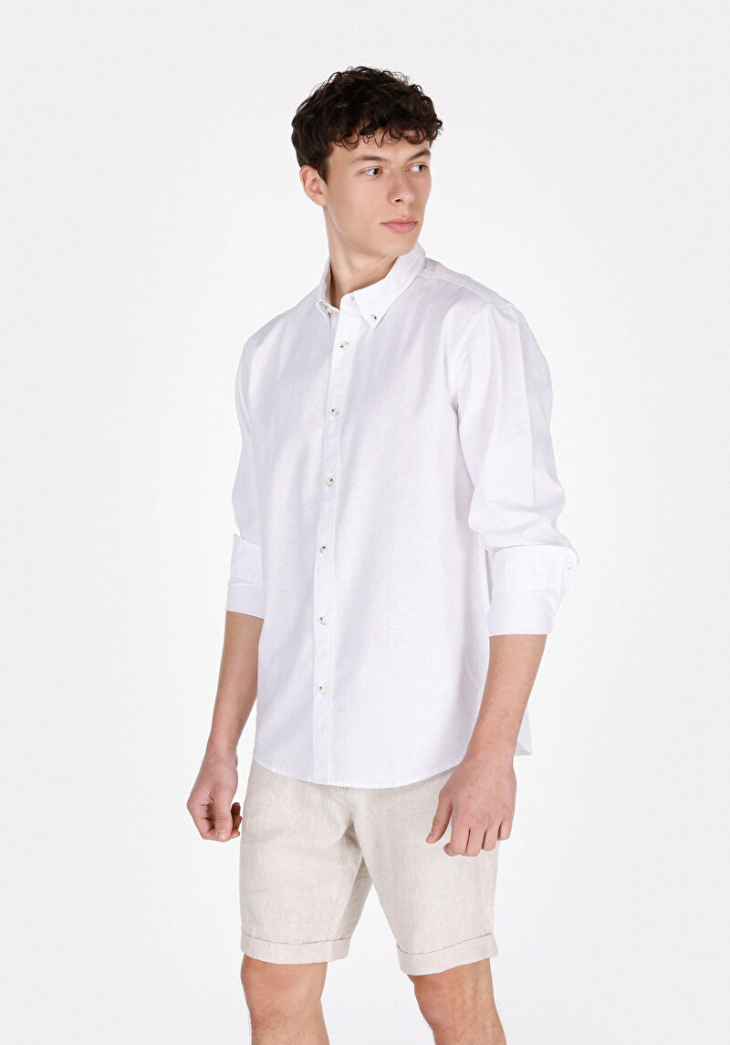 Зображення Сорочка З Довгим Рукавом Чоловіча Біла Cl1074489