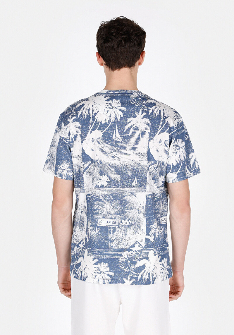 Показати інформацію про Футболка З Коротким Рукавом Чоловіча Блакитна  Cl1074705