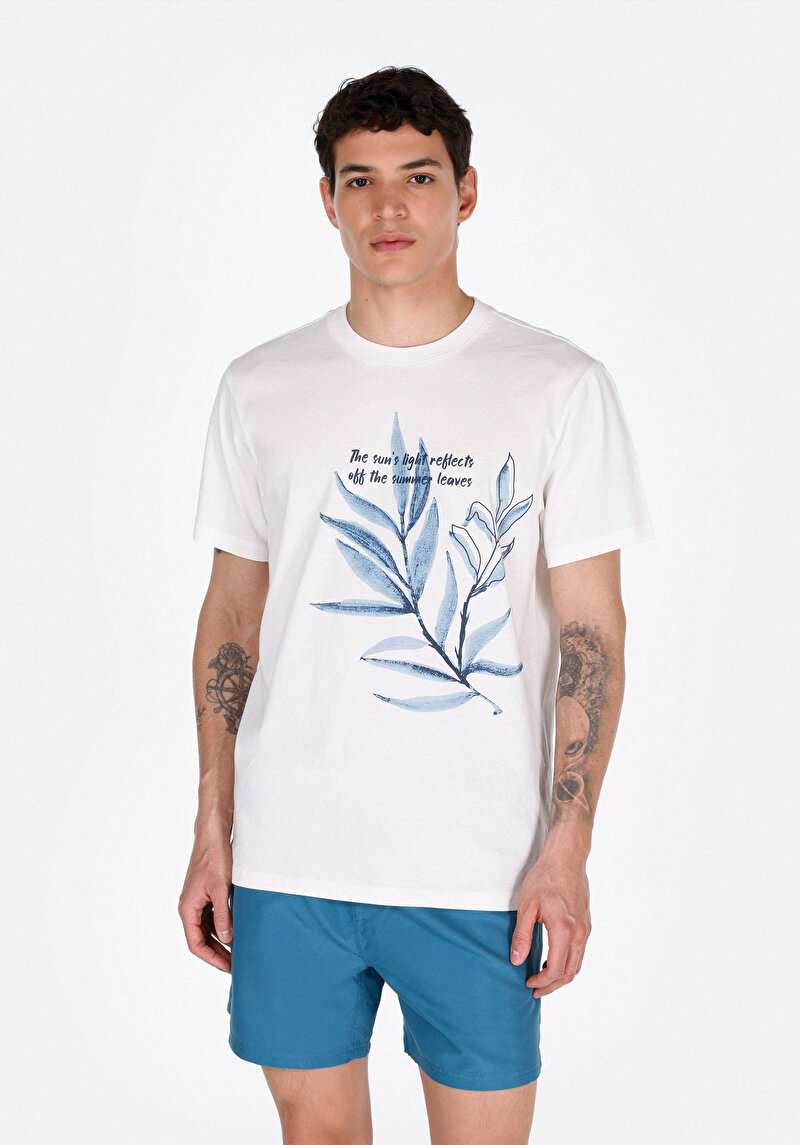 Зображення Футболка З Коротким Рукавом Чоловіча Біла  Cl1074116