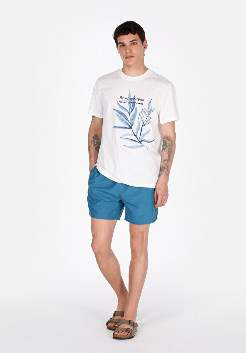 Показати інформацію про Футболка З Коротким Рукавом Чоловіча Біла  Cl1074116