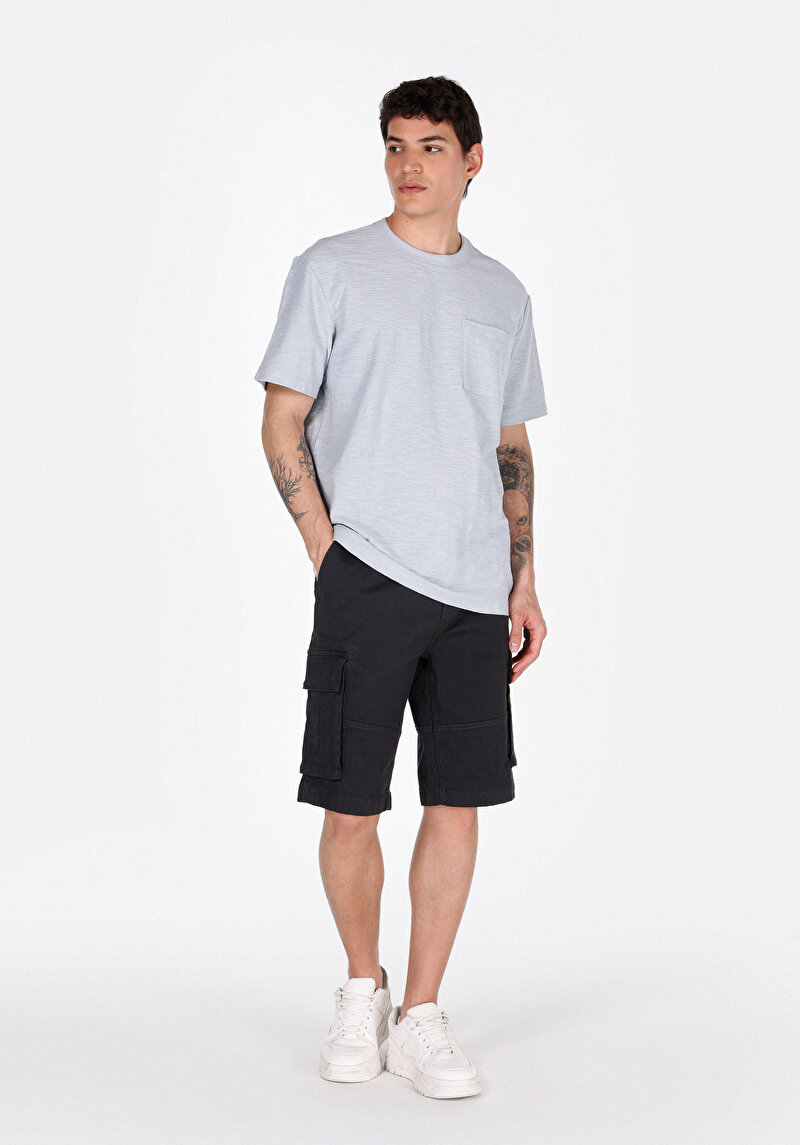 Показати інформацію про Футболка З Коротким Рукавом Чоловіча Блакитна  Cl1074161