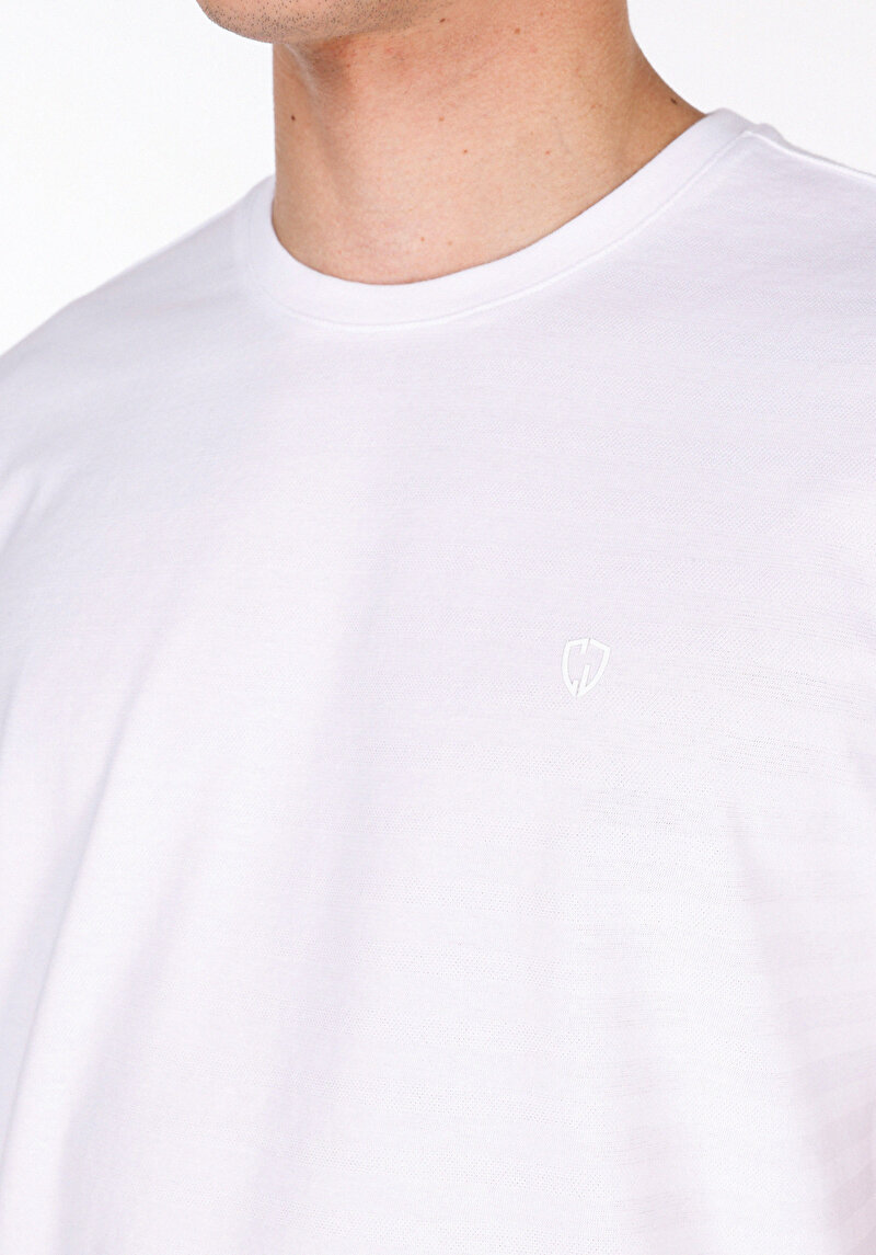 Показати інформацію про Футболка З Коротким Рукавом Чоловіча Біла  Cl1074808