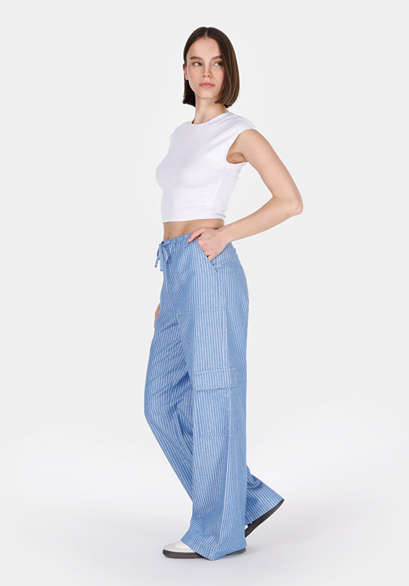 Показати інформацію про Брюки Жіночі Блакитні  Cl1075035