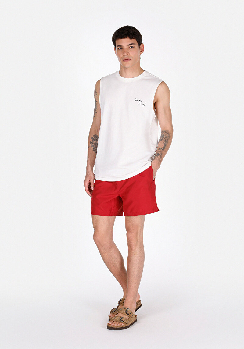 Зображення Шорти Пляжні Чоловічі Бордові Cl1075081