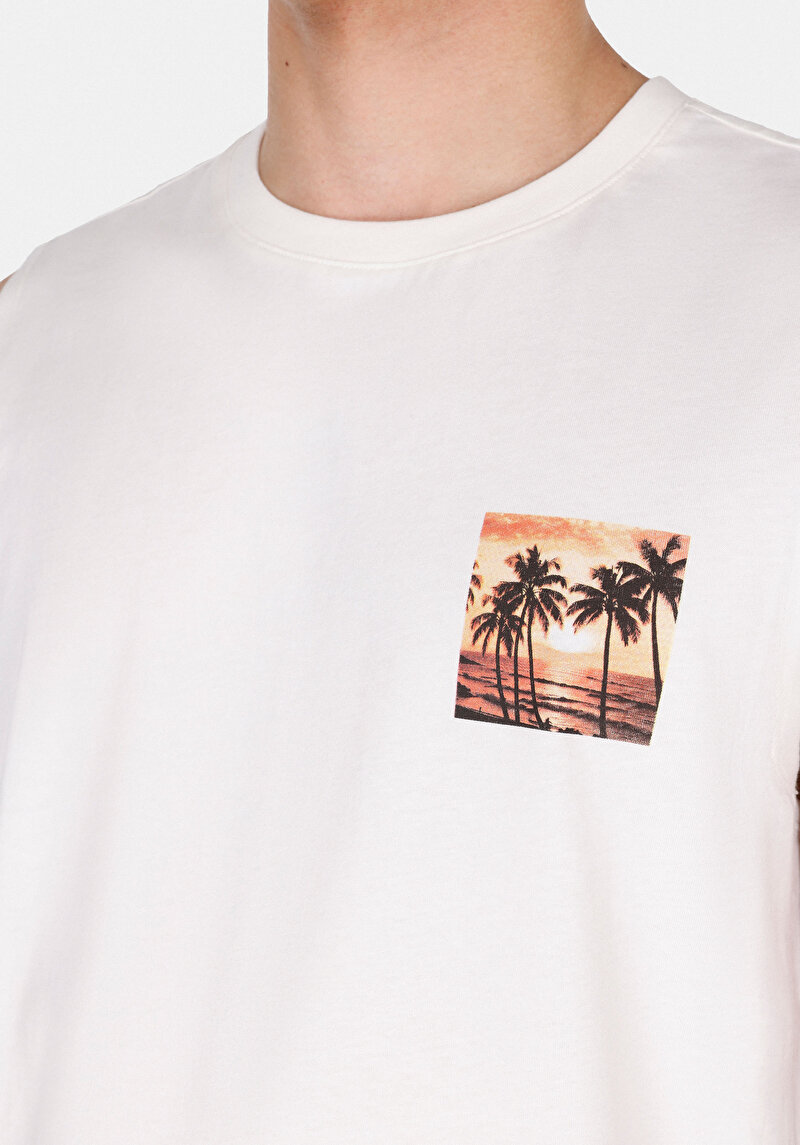 Показати інформацію про Футболка З Коротким Рукавом Чоловіча Біла  Cl1067607