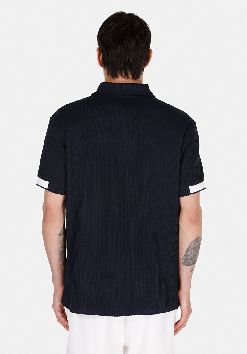 Показати інформацію про Поло З Коротким Рукавом Чоловіче Синє  Cl1073348