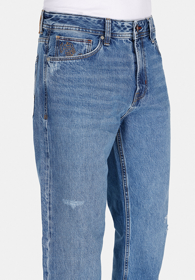 Показати інформацію про 045 David Джинси Чоловічі Блакитні Класичного Крою Cl1073396