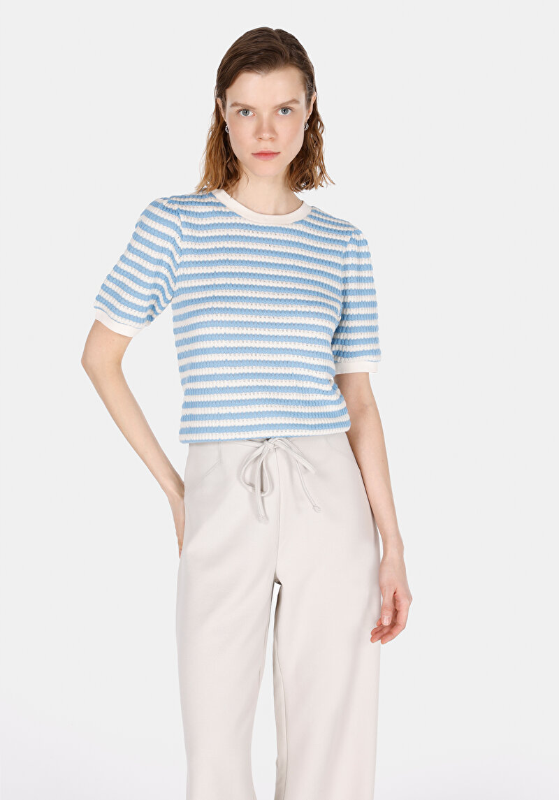 Зображення Светр Із Коротким Рукавом Жіночий Білий  Cl1073970