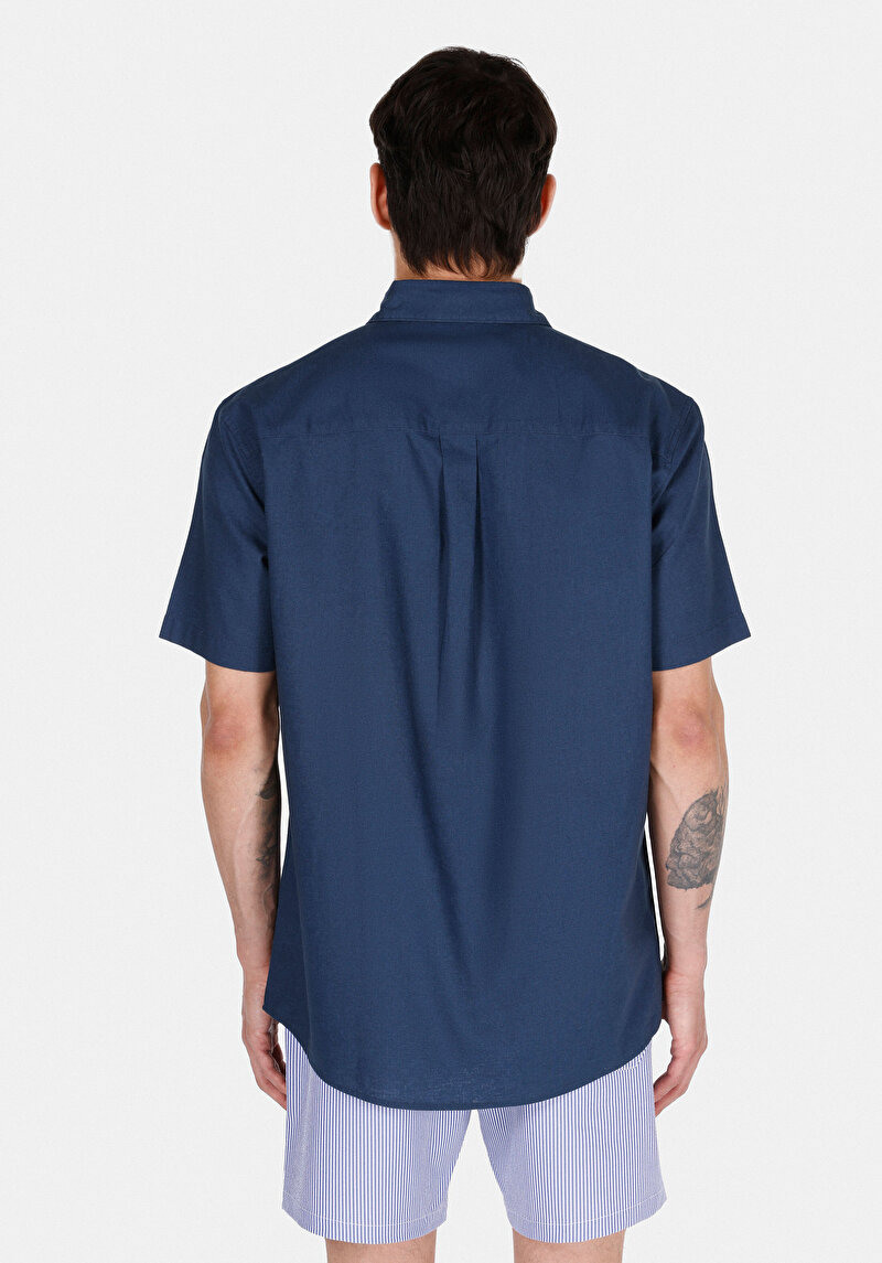 Зображення Сорочка З Коротким Рукавом Чоловіча Синя Cl1074069