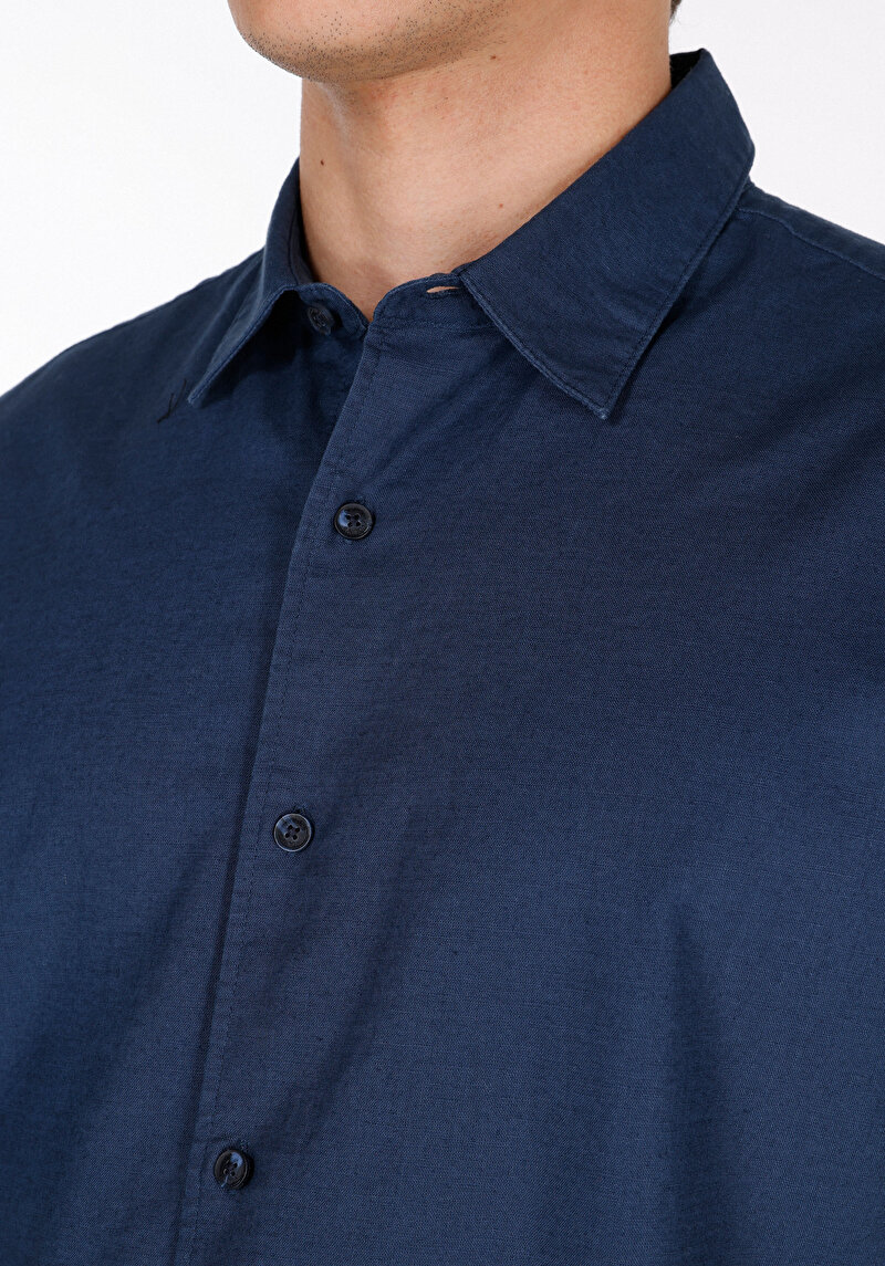 Зображення Сорочка З Коротким Рукавом Чоловіча Синя Cl1074069