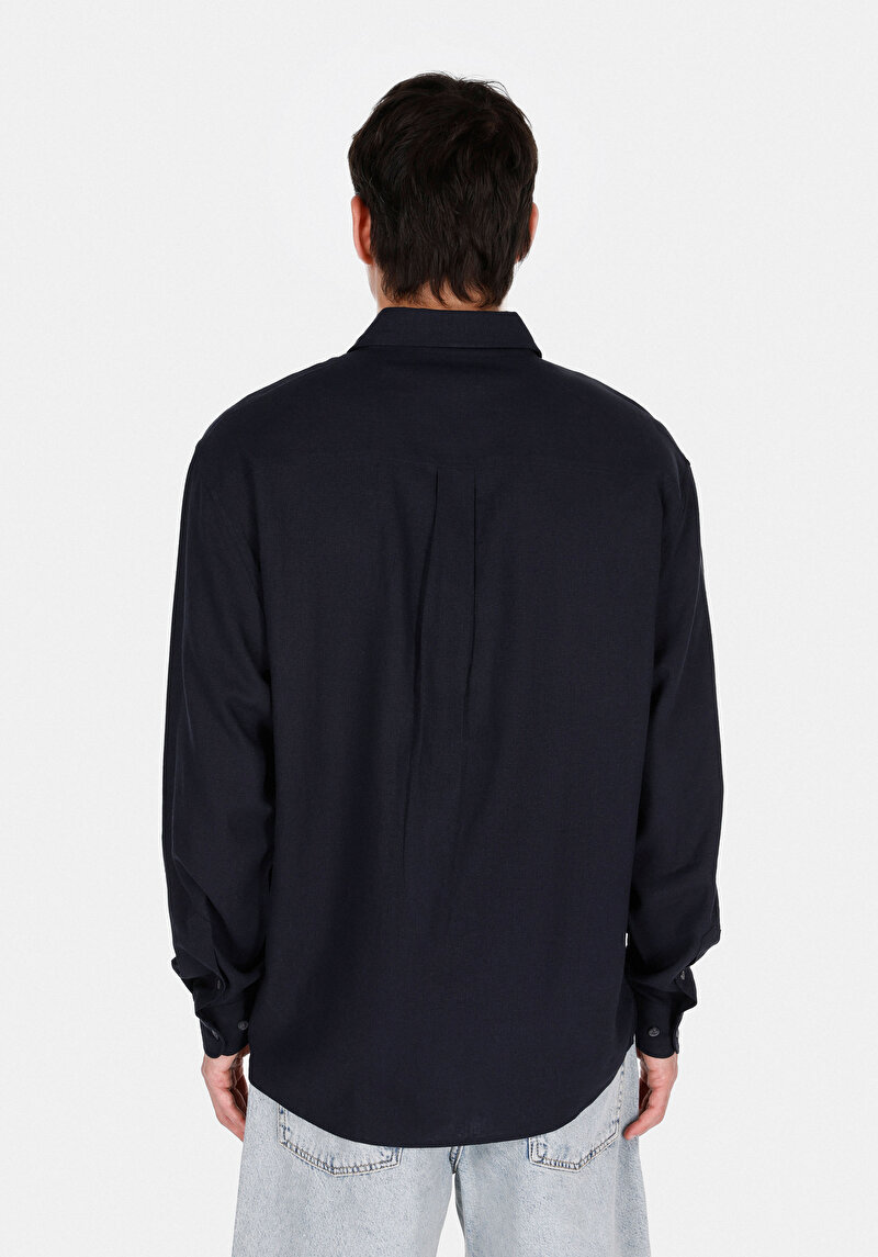 Показати інформацію про Сорочка З Довгим Рукавом Чоловіча Синя  Cl1074490