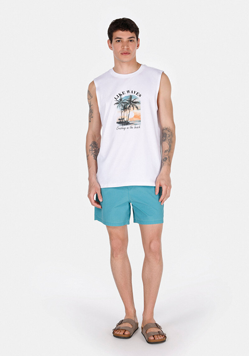 Зображення Шорти Пляжні Чоловічі Блакитні  Cl1074688