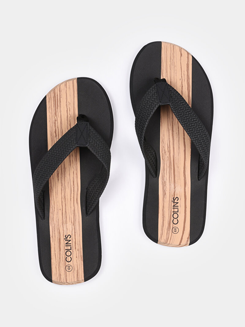 Зображення Шльопанці Чоловічі Чорні  Cl1075014