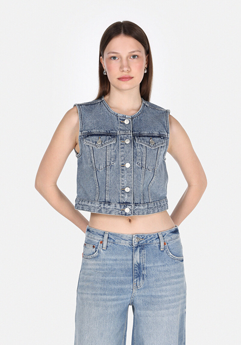 Зображення Жилет Жіночий Блакитний  Cl1074989