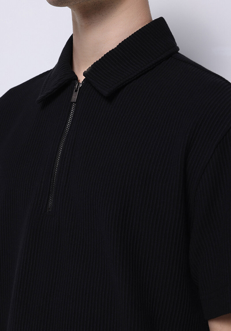 Показати інформацію про Поло З Коротким Рукавом Чоловіче Чорне  Cl1071894