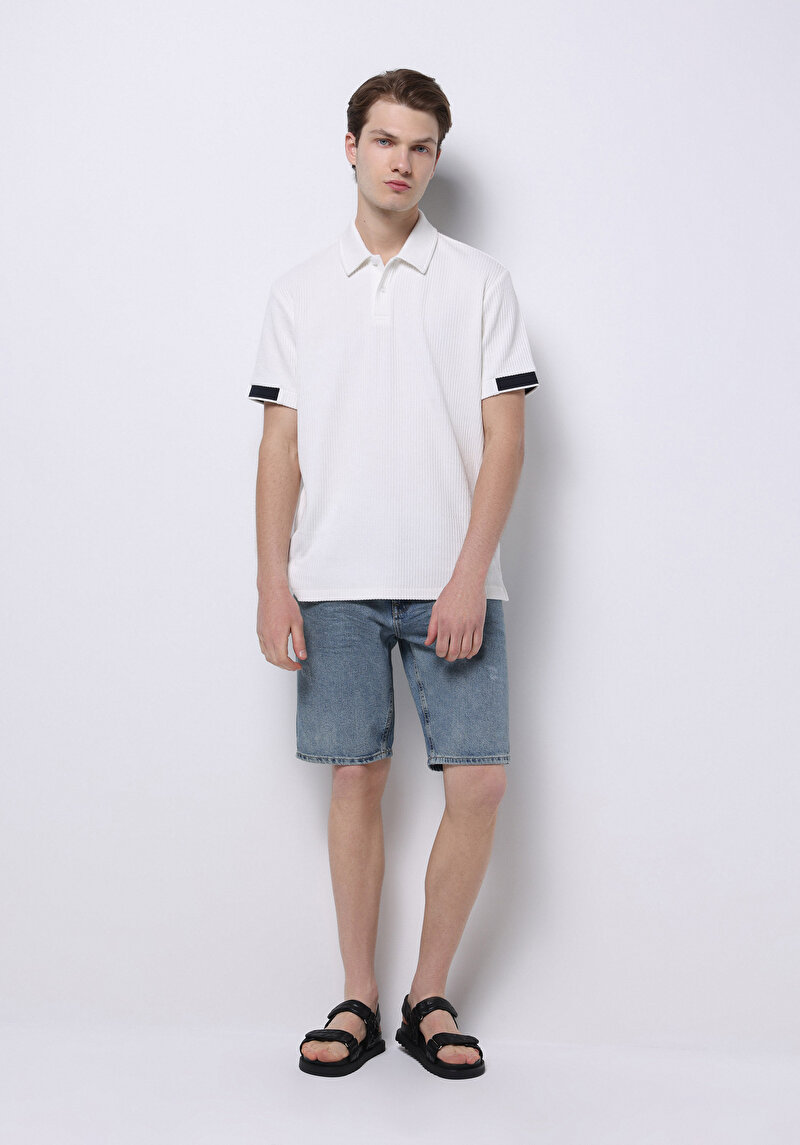 Показати інформацію про Поло З Коротким Рукавом Чоловіче Біле  Cl1073348