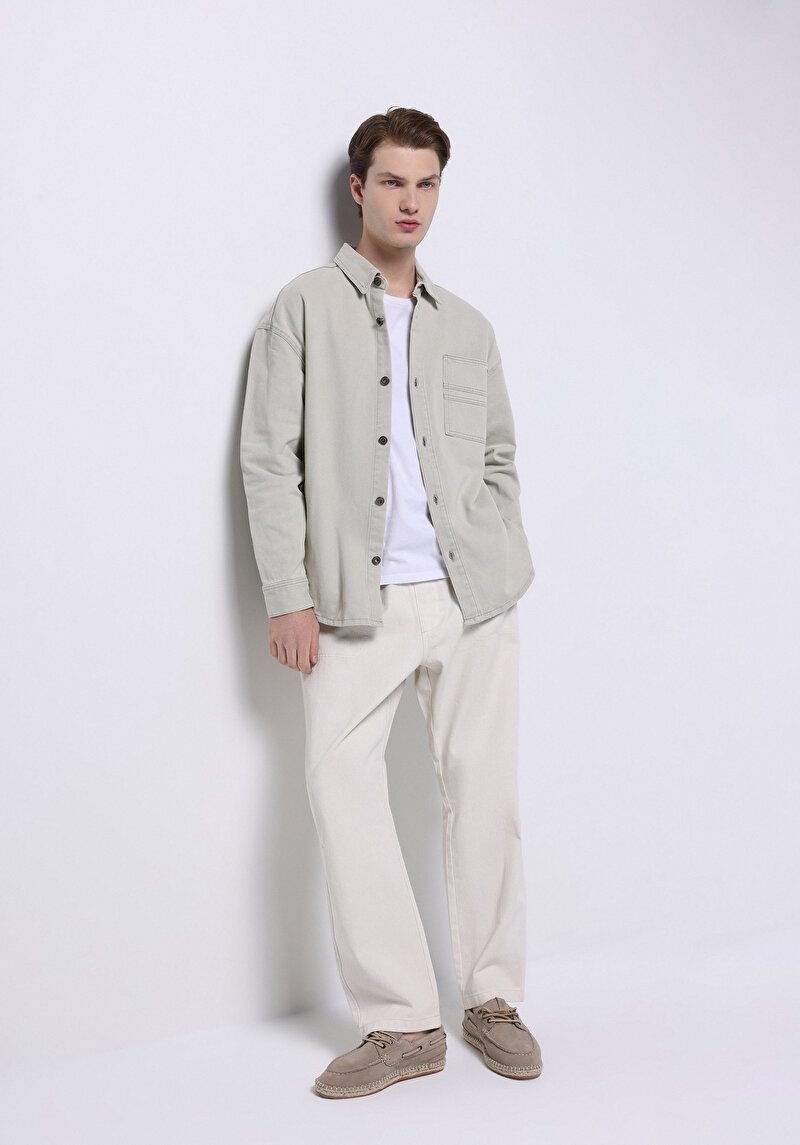 Показати інформацію про 051 Royal Сорочка З Довгим Рукавом Чоловіча Бежева  Cl1074015