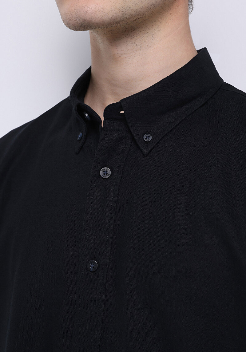 Зображення Сорочка З Довгим Рукавом Чоловіча Чорна Cl1074489