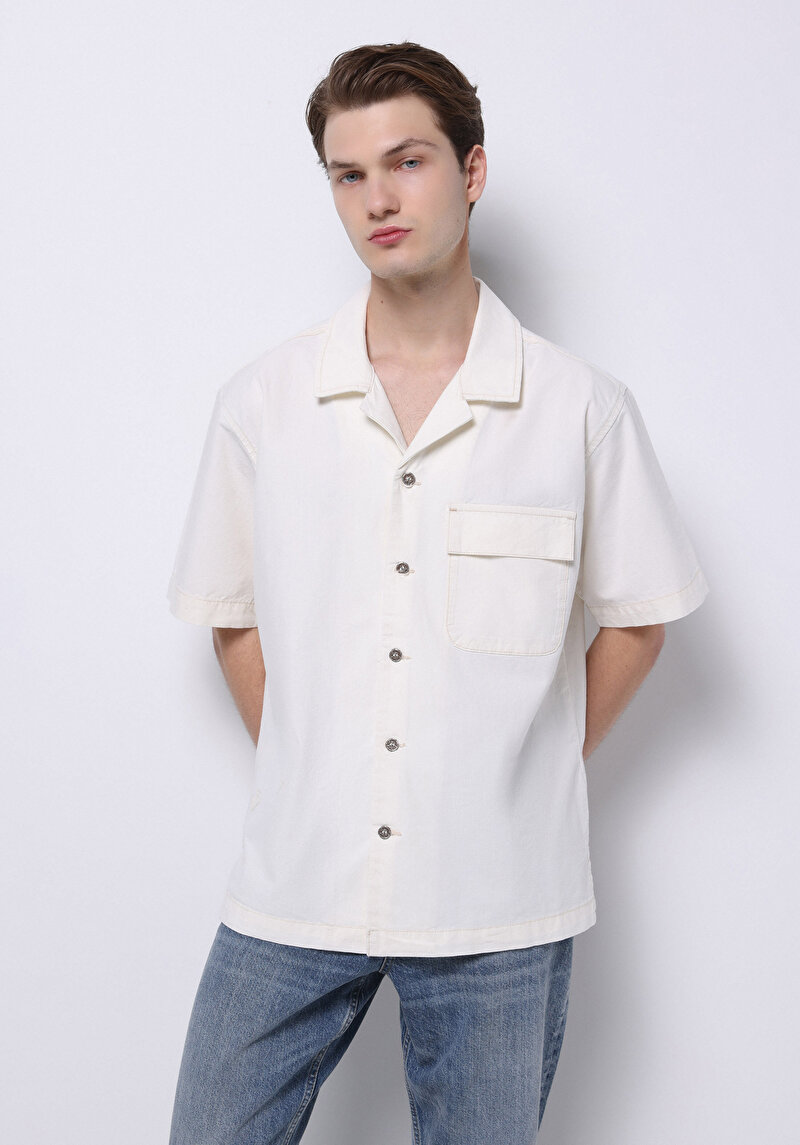 Зображення 145 Elias Сорочка З Коротким Рукавом Чоловіча Бежева  Cl1074791