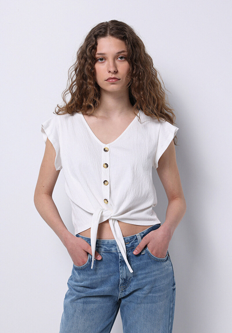 Зображення Сорочка З Коротким Рукавом Жіноча Біла Cl1074600