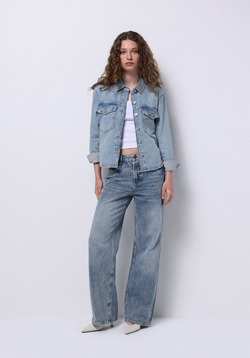 Показати інформацію про 480 Bovary Сорочка З Довгим Рукавом Жіноча Блакитна  Cl1074972