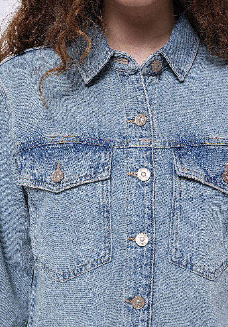 Показати інформацію про 480 Bovary Сорочка З Довгим Рукавом Жіноча Блакитна  Cl1074972