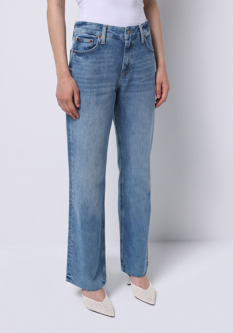 Зображення Джинси Жіночі Блакитні Прямого Крою Cl1075831