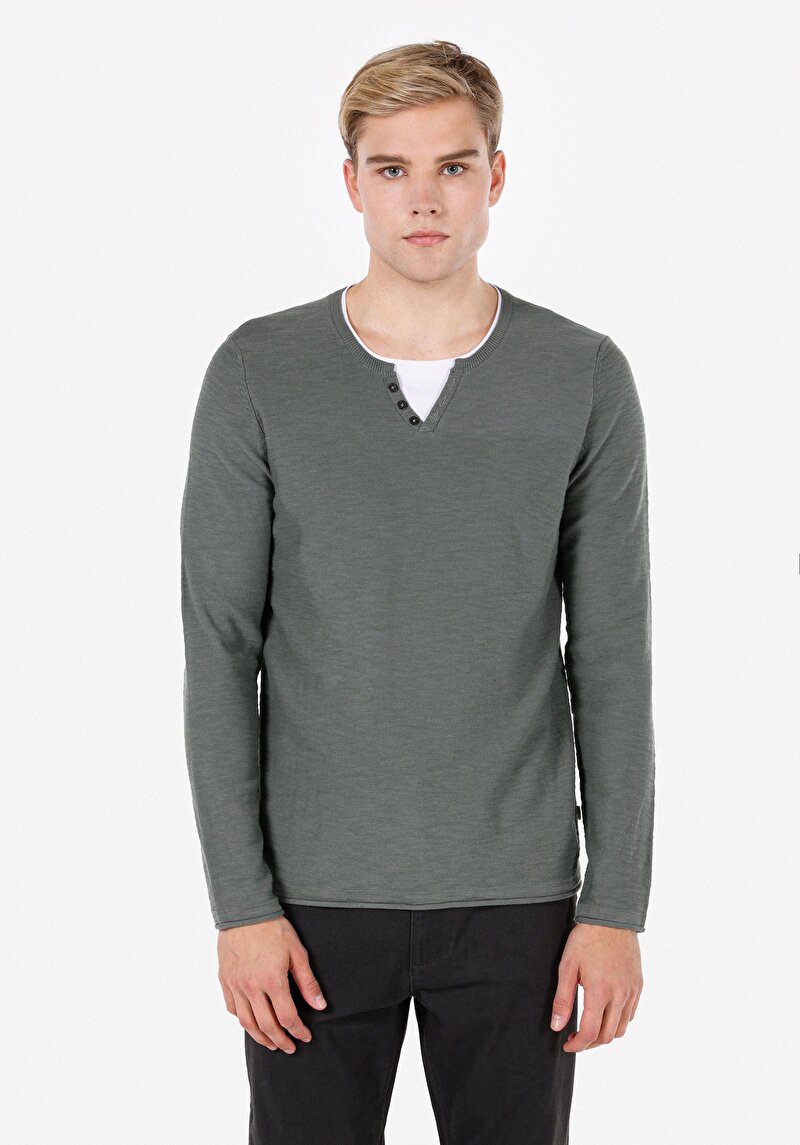 Зображення Светр Чоловічий Зелений  Cl1072755