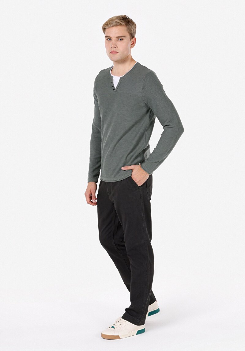 Показати інформацію про Светр Чоловічий Зелений  Cl1072755