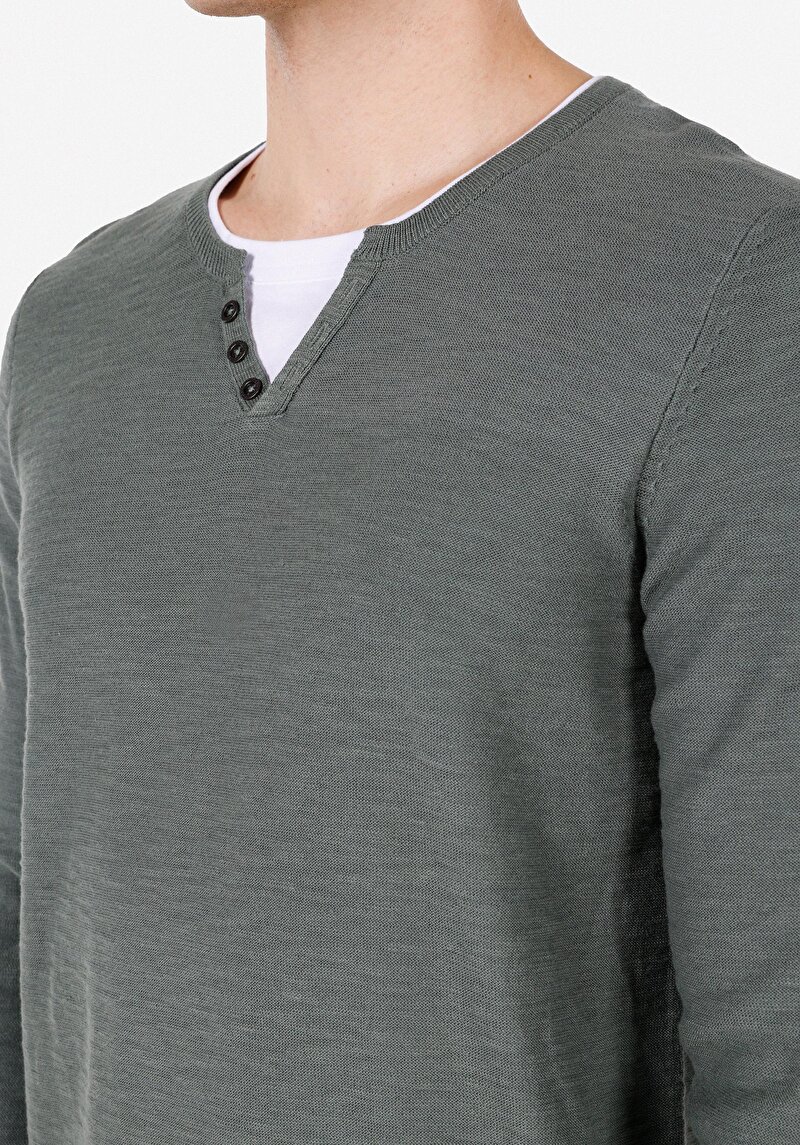 Показати інформацію про Светр Чоловічий Зелений  Cl1072755