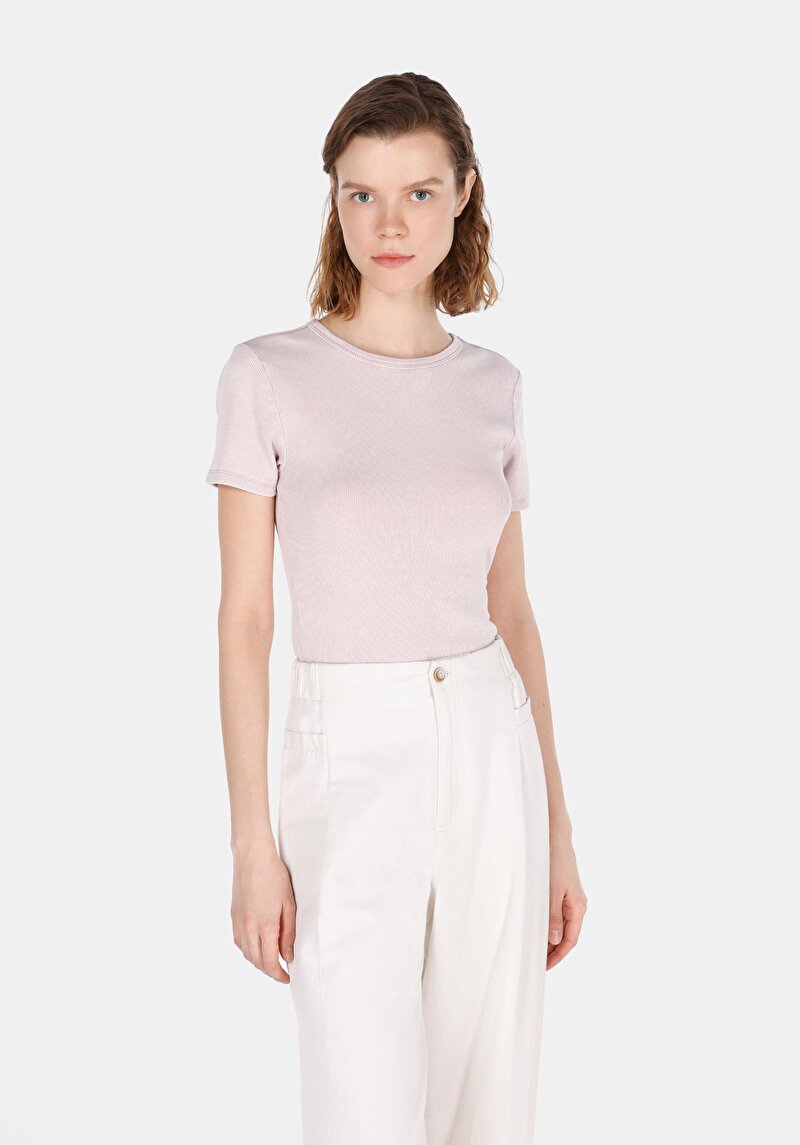 Зображення Блуза З Коротким Рукавом Жіночий Рожева  Cl1073924