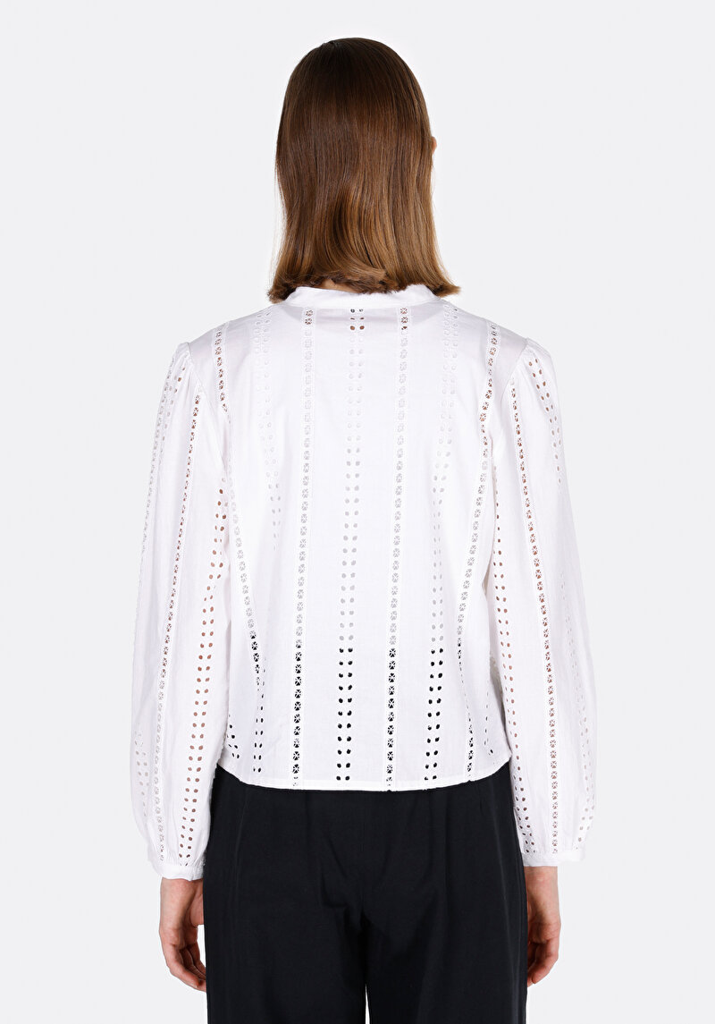 Показати інформацію про Сорочка З Довгим Рукавом Жіноча Біла  Cl1073021