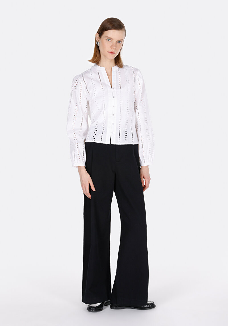 Показати інформацію про Сорочка З Довгим Рукавом Жіноча Біла  Cl1073021